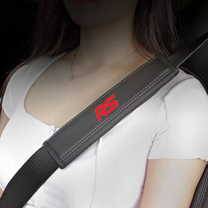 Outdoor Sport Logo - 2Pcs Nappa Leather Safety Belt Shoulder