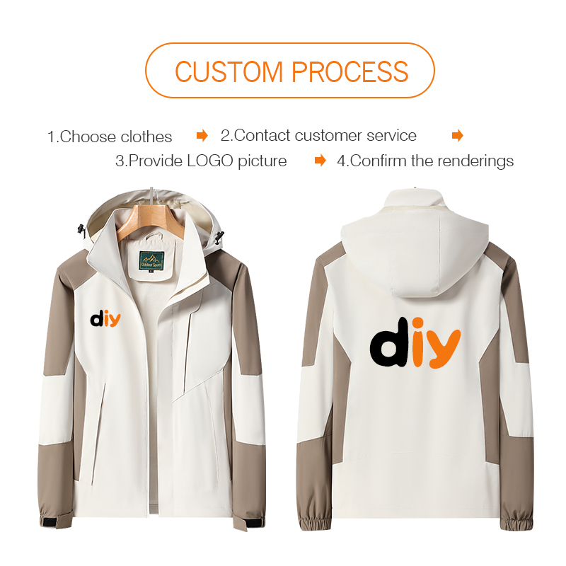 Waterproof Jacket personality  - Outdoor Sport Logo review and price