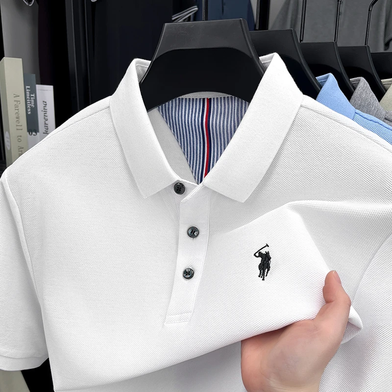 Men's 100% Cotton Short Sleeve - Polo Shirt Equestrian review and price