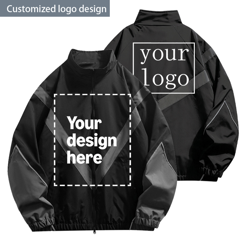 Men's Zipper Stand-Collar Raci - Outdoor Sport Logo review and price