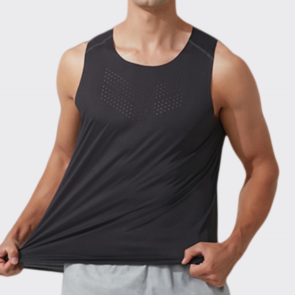 Men Gym Vest Quick Dry Running - Outdoor Sport Logo review and price