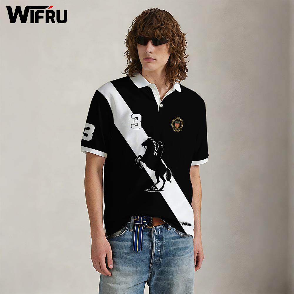 New Black And White Stripe Pol - Polo Shirt Equestrian review and price