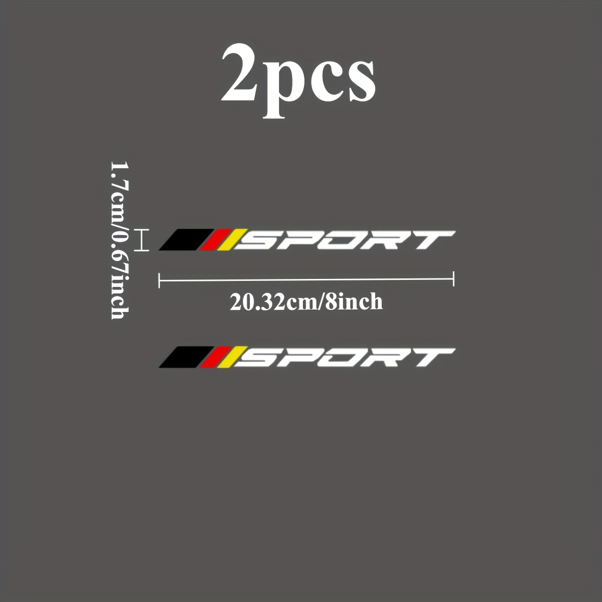 2PCS SPORT Logo 2D Flat Sticke - Outdoor Sport Logo review and price