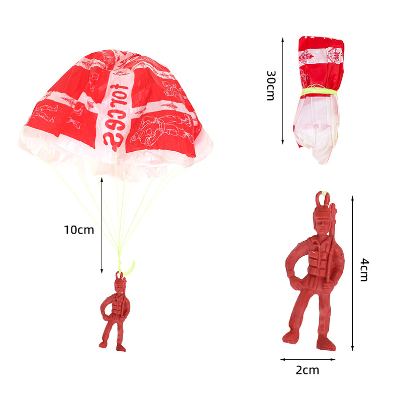 10pcs Plastic Ejecting Parachu - Outdoor Sport For Kids review and price
